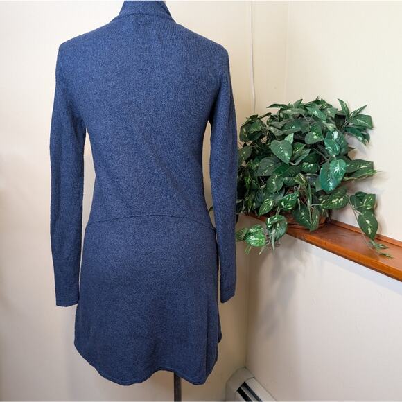 Toad&Co Navy Boiled Wood Lightweight Sweater Coat Size Small - Picture 4 of 9